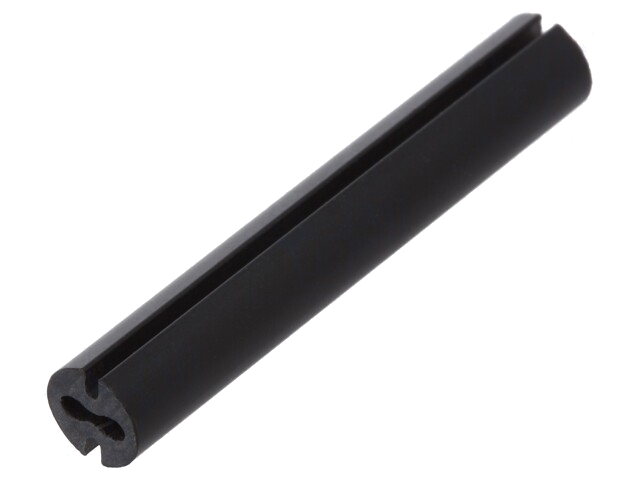 Afstandbus; LED; Øext: 4,8mm; ØLED: 3mm; L: 30mm; zwart; UL94V-0 Afstandbus; LED; Øext: 4,8mm; ØLED: 3mm; L: 30mm; zwart; UL94V-0